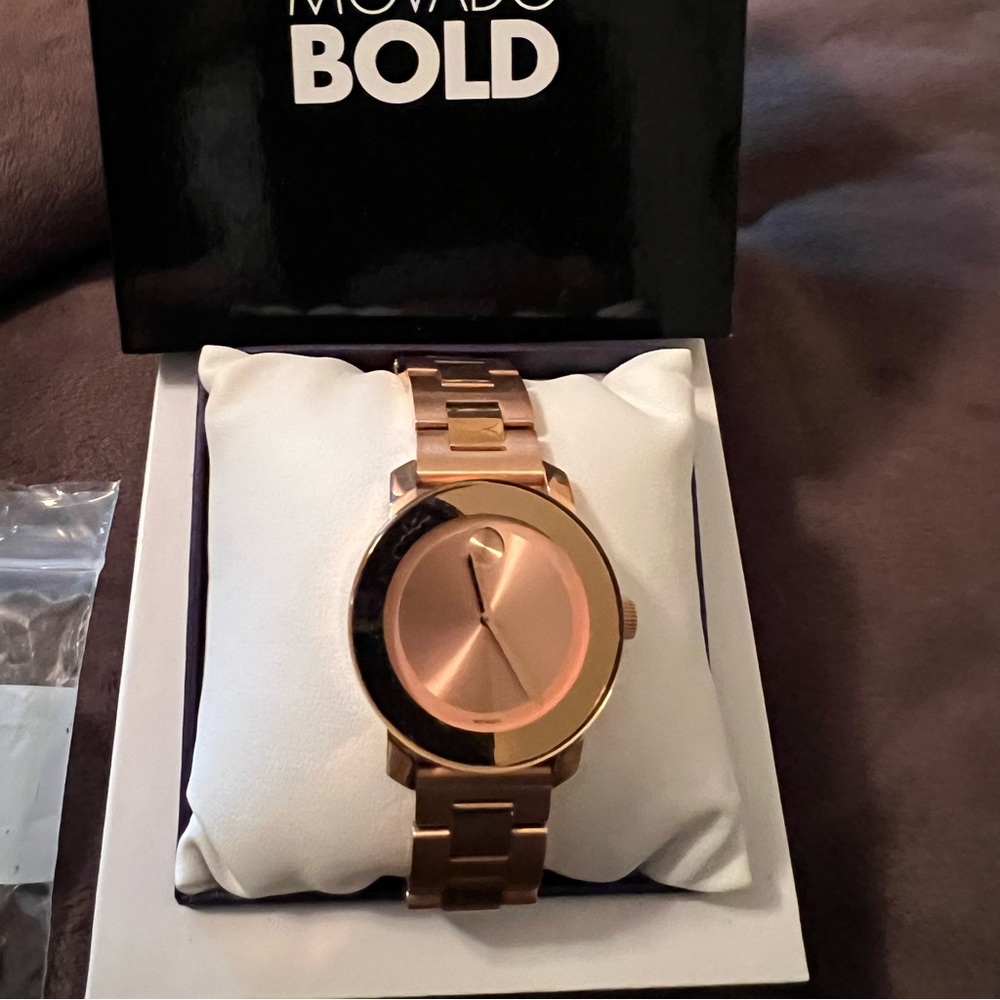 Movado - Bold- Rose Gold. Excellent condition!